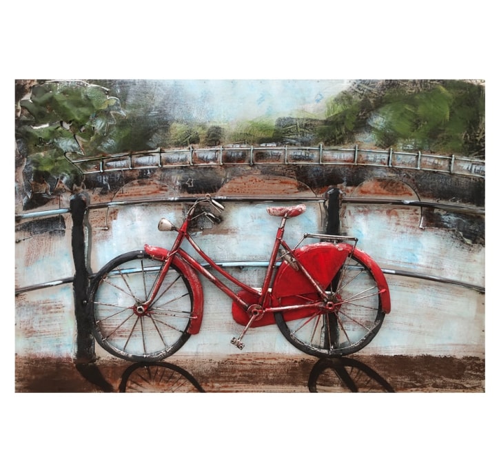 Beautiful Red Bicycle - Wall Art