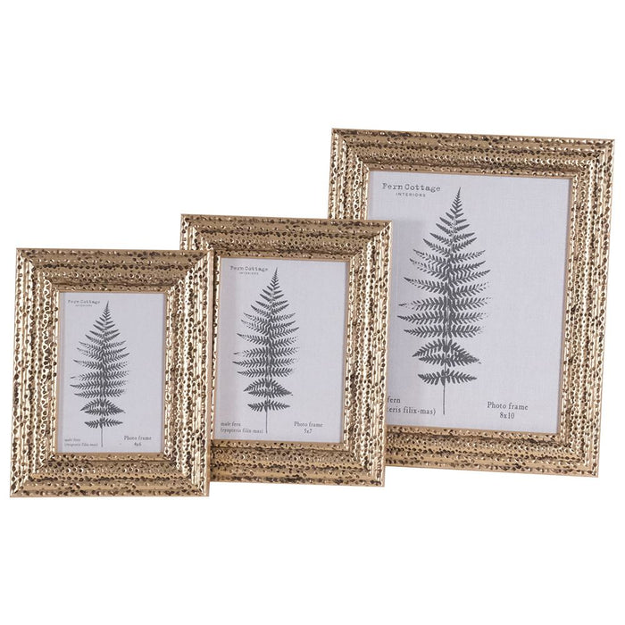 Antique Gold Textured Photo Frame