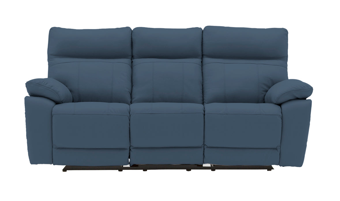 Positano 3 Seater Recliner Black