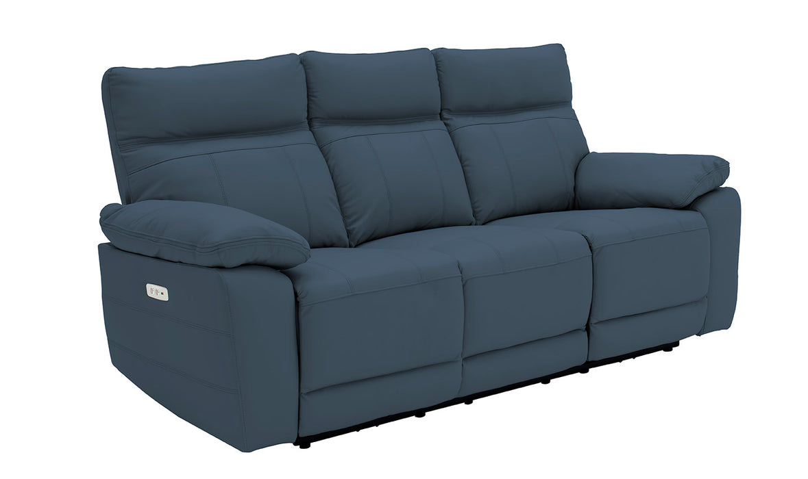 Positano 3 Seater Electric Recliner Light Grey