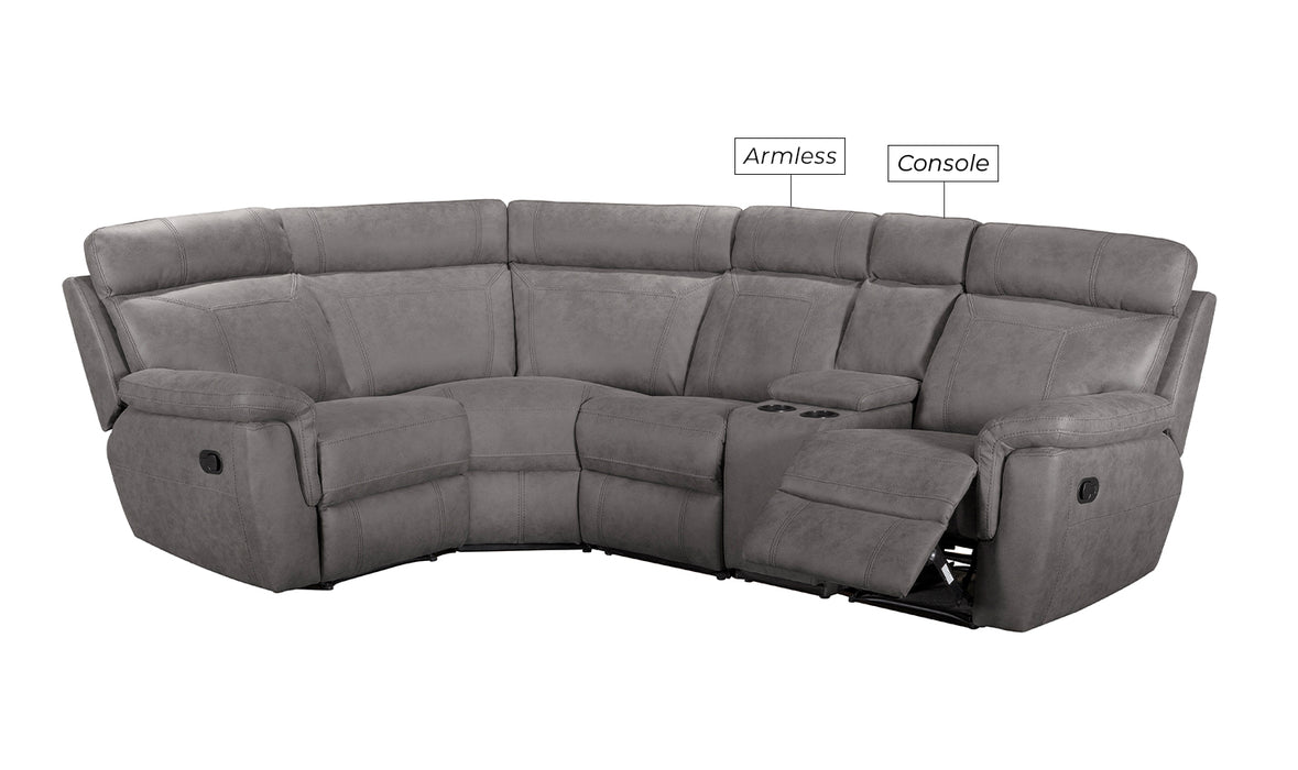 Baxter Console Sectional Corner Group Grey