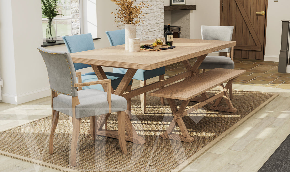 Duke Velvet Dining Chair Blue