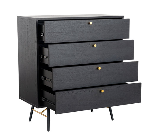 Barcelona 4 Drawer Chest of Drawers Black