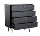 Barcelona 4 Drawer Chest of Drawers Black