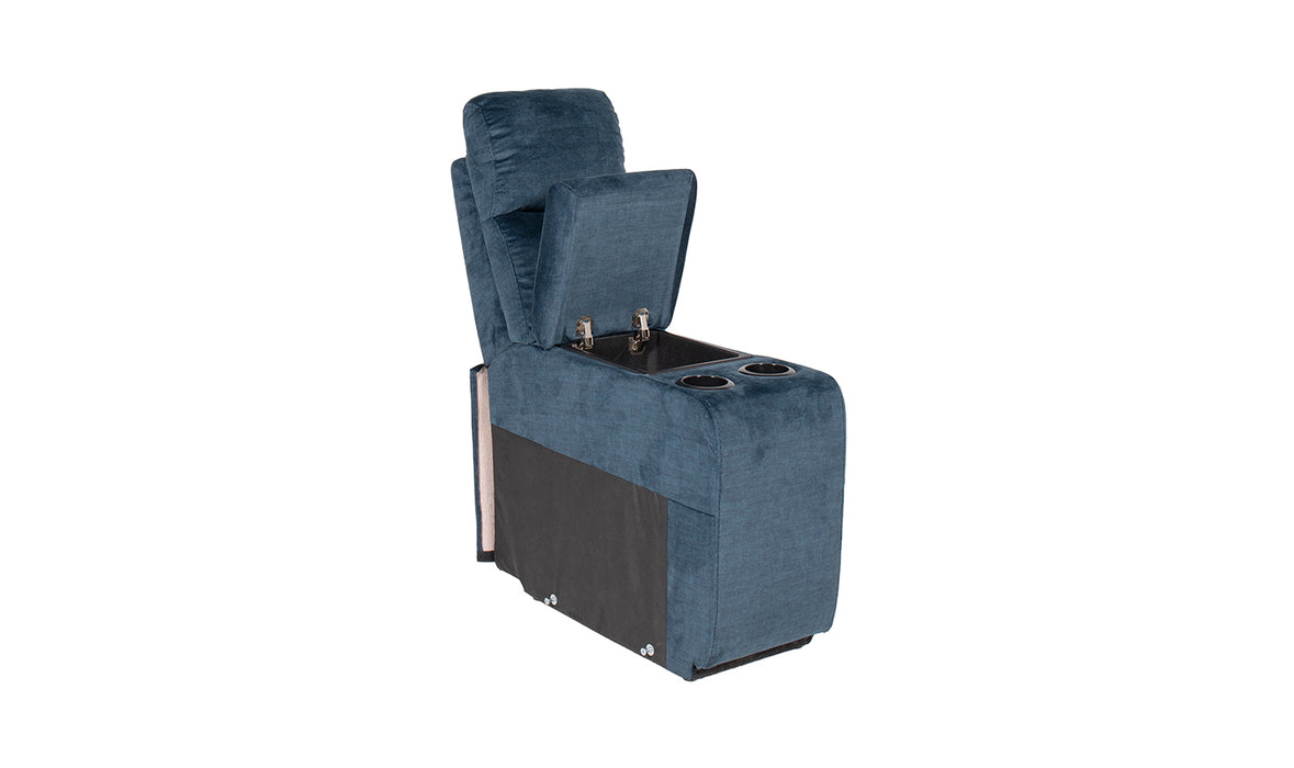 Dudley Console Sectional Corner Group Blue