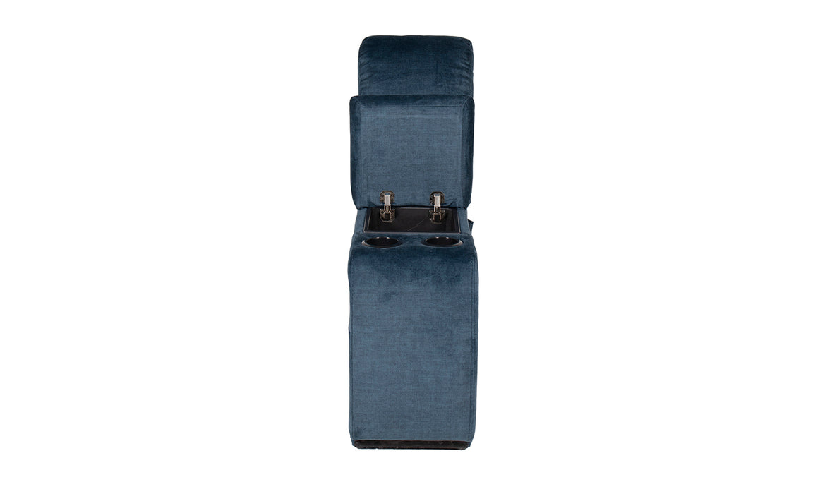 Dudley Console Sectional Corner Group Blue