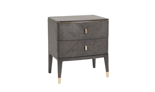 Diletta 2 Drawer Bedside Table Ebony