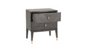Diletta 2 Drawer Bedside Table Ebony
