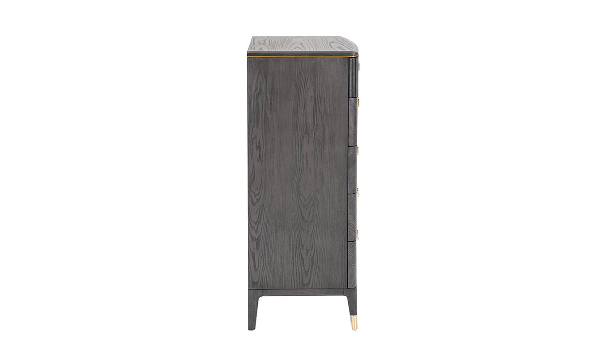 Diletta 5 Drawer Chest of Drawers Ebony