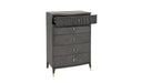 Diletta 5 Drawer Chest of Drawers Ebony