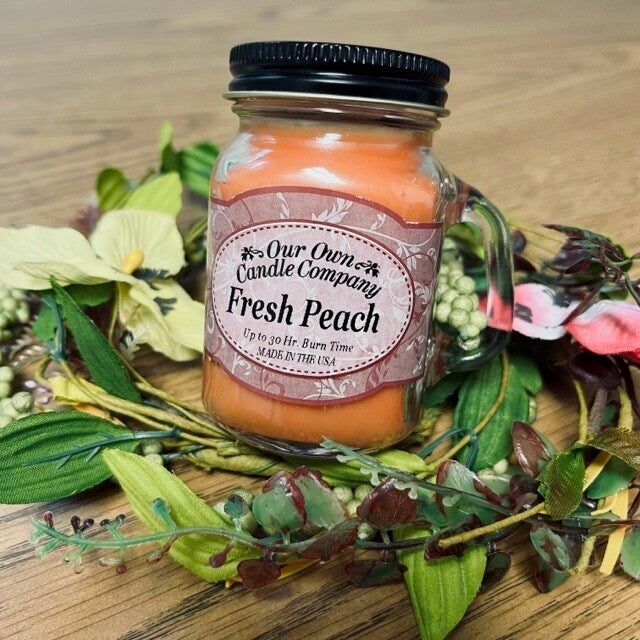 Fresh Peach Mini Mason Jar