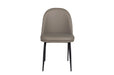 Valent Leather Dining Chair Grey