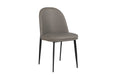 Valent Leather Dining Chair Grey