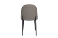 Valent Leather Dining Chair Grey