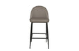 Valent Leather Bar Chair Grey