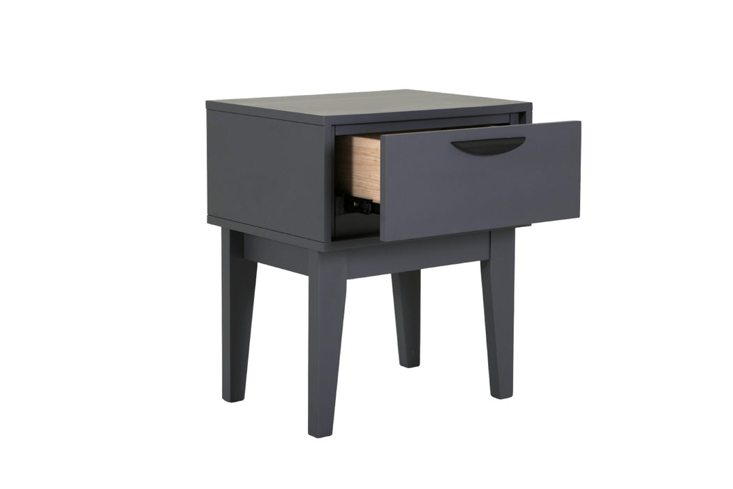 Luna Bedside Table Dark Grey