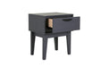 Luna Bedside Table Dark Grey