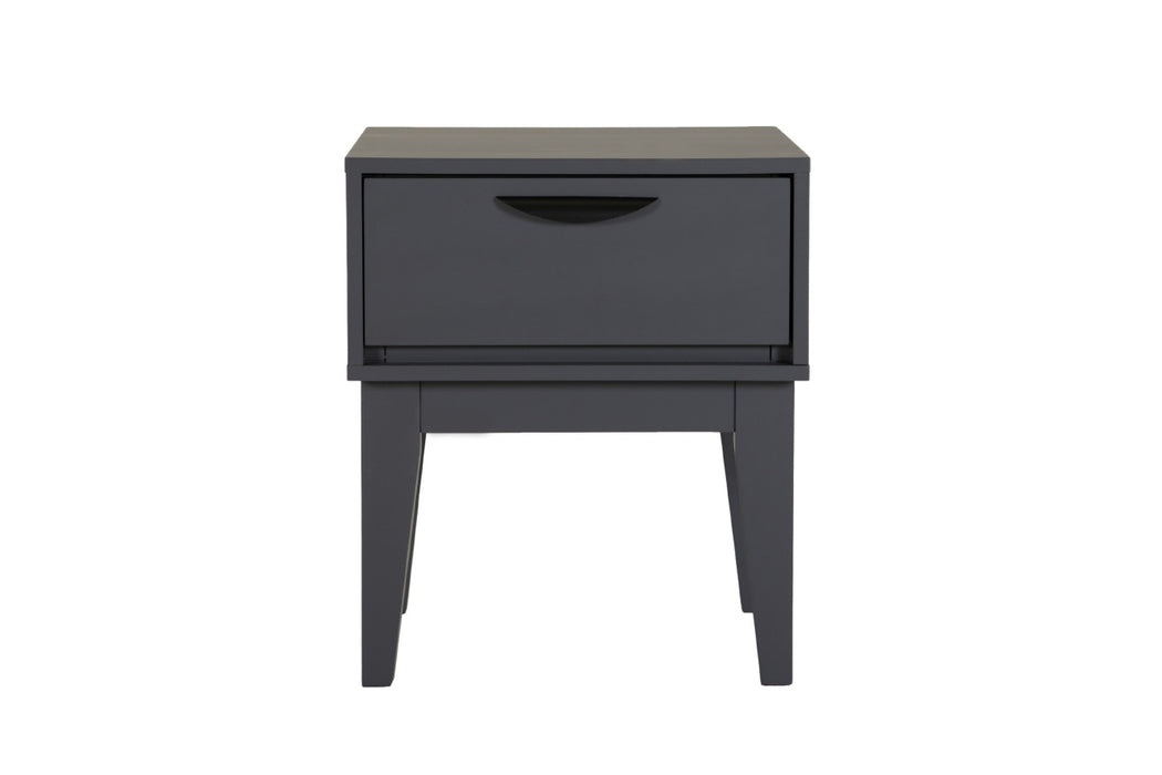 Luna Bedside Table Dark Grey