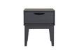 Luna Bedside Table Dark Grey
