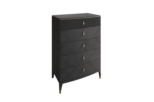 Diletta 5 Drawer Chest of Drawers Ebony