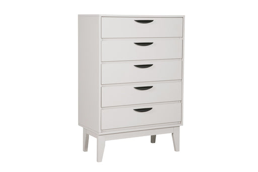 Luna 5 Drawer Chest of Drawers Taupe