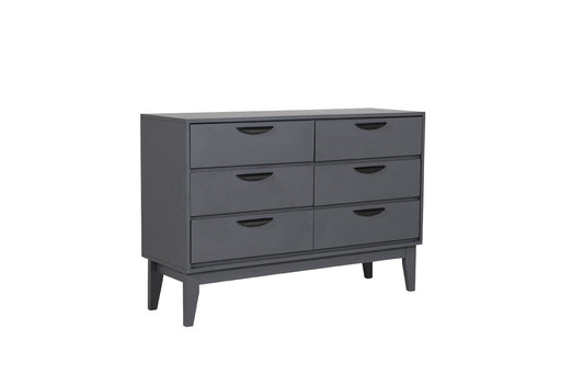Luna 6 Drawer Chest of Drawers Dark Grey
