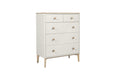 Marlow Medium 5 Drawer Chest of Drawers Taupe
