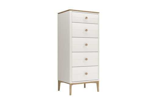 Marlow Tall 5 Drawer Chest of Drawers Taupe