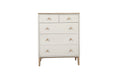 Marlow Medium 5 Drawer Chest of Drawers Taupe