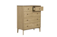 Hadley Medium 5 Drawer Chest of Drawers Natural