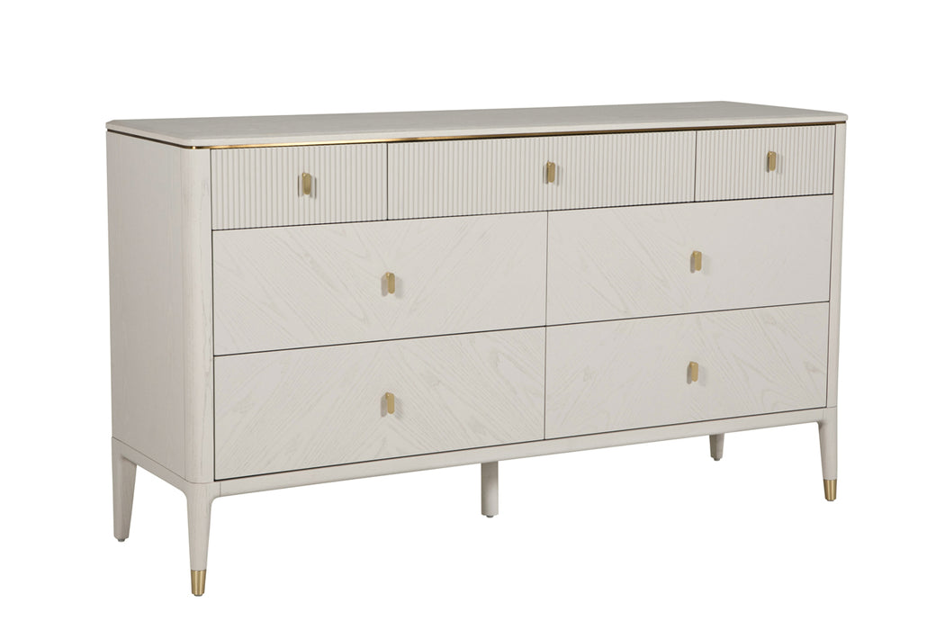 Diletta 7 Drawer Chest of Drawers Stone