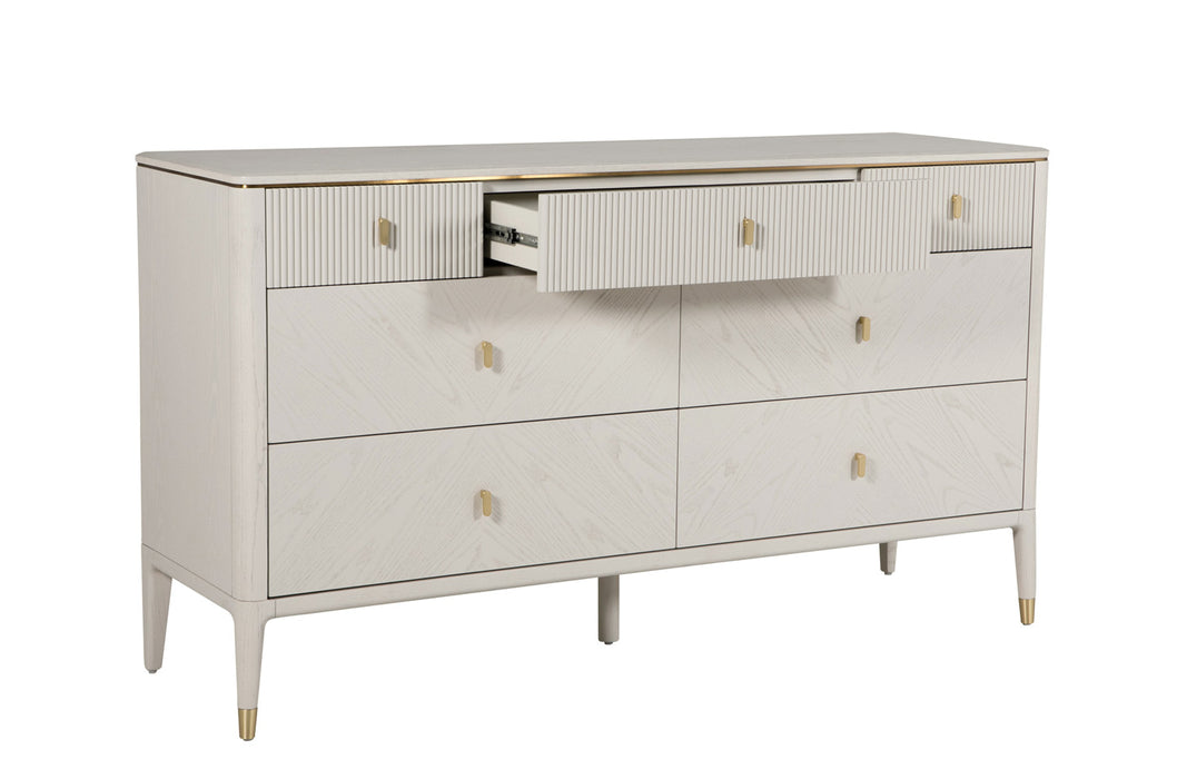 Diletta 7 Drawer Chest of Drawers Stone