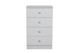 Levi Bedroom 4 Drawer Chest of Drawers Light Grey