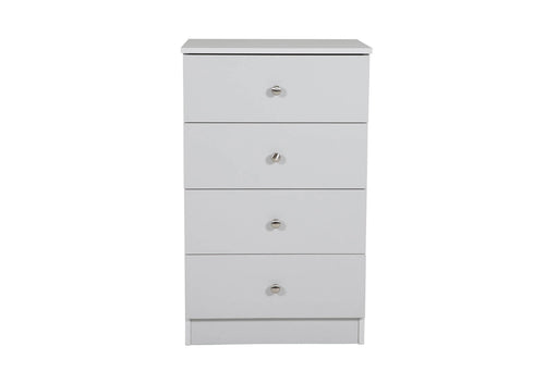 Levi Bedroom 4 Drawer Chest of Drawers Light Grey