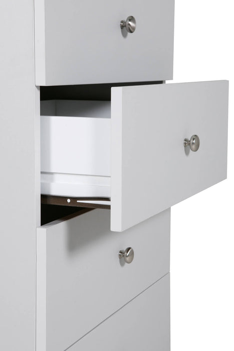 Levi Bedroom 4 Drawer Chest of Drawers Light Grey