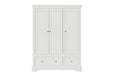 Mabel 3 Door 2 Drawer Wardrobe Bone