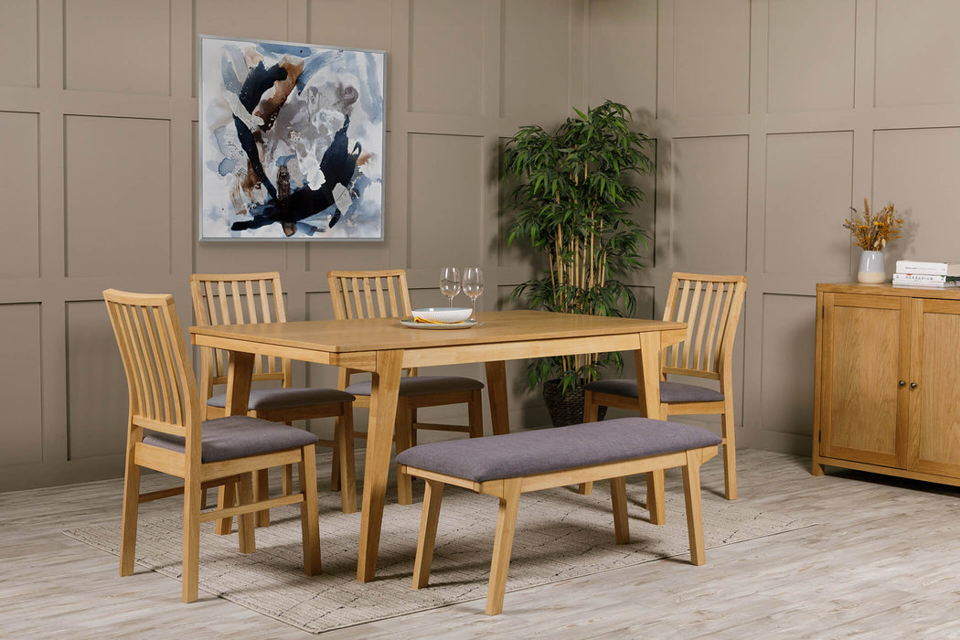 Cooper Dining Bench Grey
