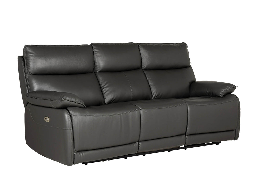 Lugo 3 Seater Electric Recliner Dark Grey