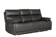 Lugo 3 Seater Electric Recliner Dark Grey
