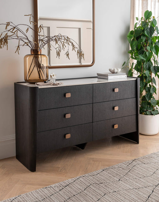 Rhodes 6 Drawer Chest of Drawers Ebony
