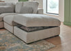 Humphrey Storage Ottoman Light Grey