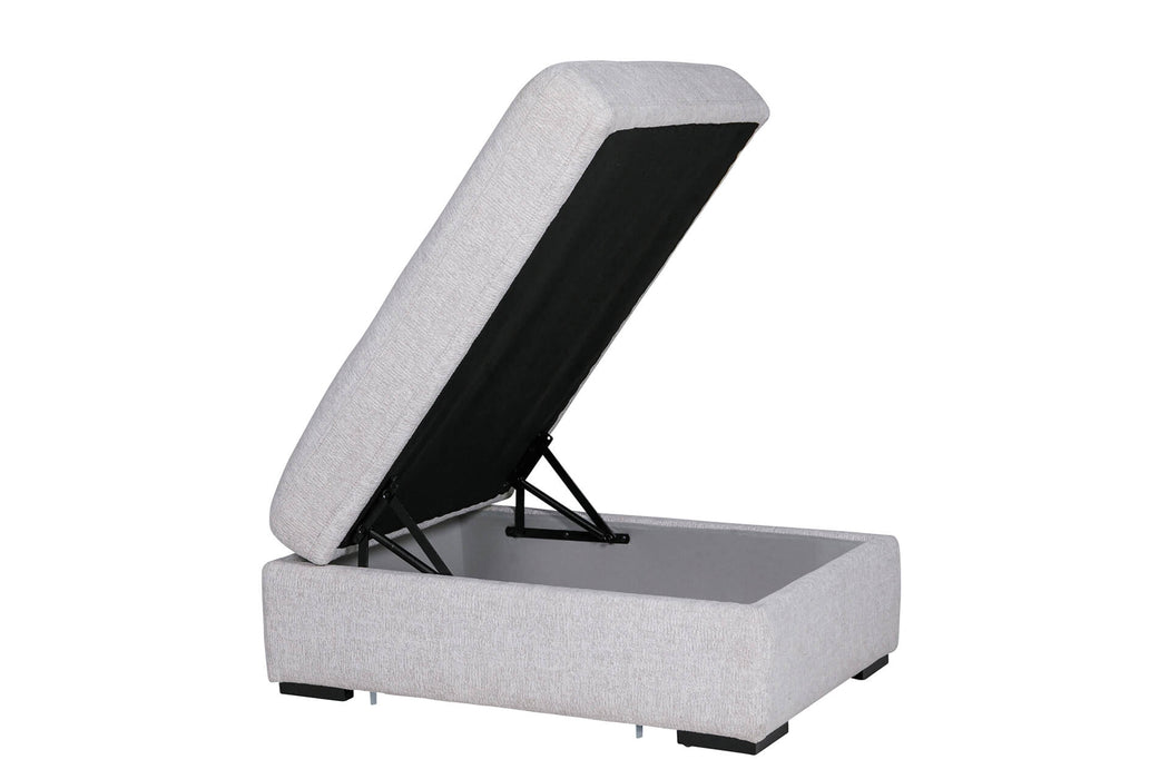 Humphrey Storage Ottoman Light Grey