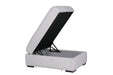 Humphrey Storage Ottoman Light Grey
