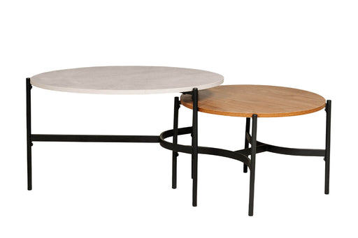 Beau Round Lamp Table Brown