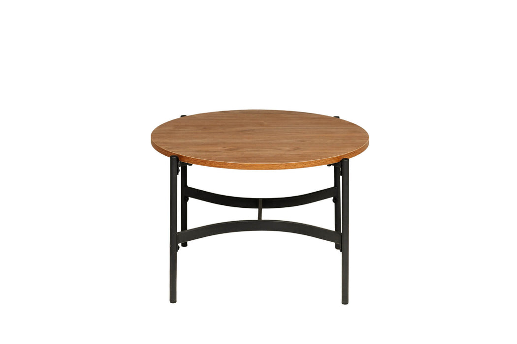 Beau Round Lamp Table Brown