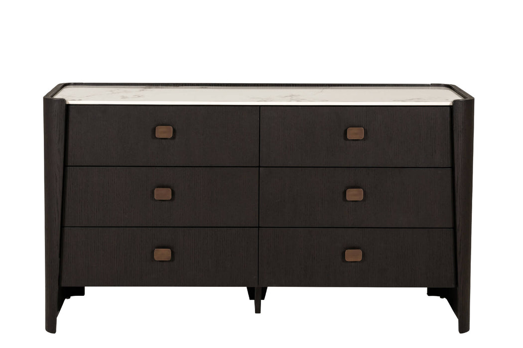 Rhodes 6 Drawer Chest of Drawers Ebony