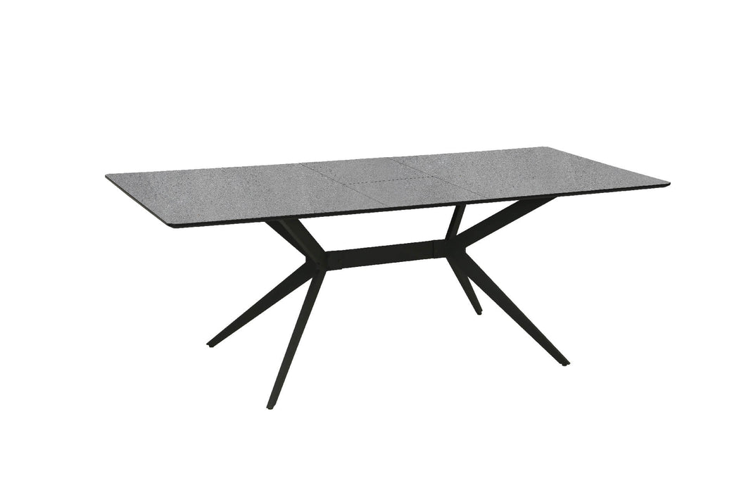 Lia Rectangle Extending Dining Table 1200-1600 Grey