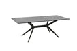 Lia Rectangle Extending Dining Table 1200-1600 Grey