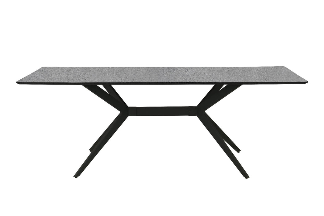 Lia Rectangle Extending Dining Table 1200-1600 Grey