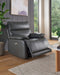 Lugo 1 Seater Electric Recliner Dark Grey